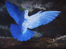 《和平鸽》之五 创作年代：2010年6月 规格：150X200CM