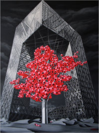 《裤楼》规格：150X200CM 创作年代：2009年